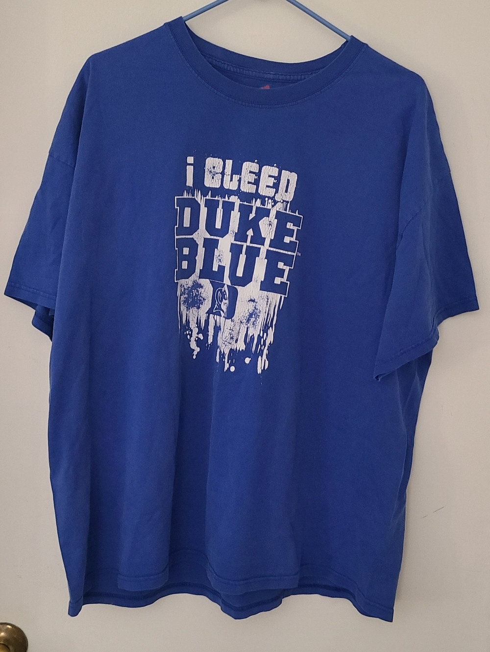 Vintage Duke University - I Bleed Duke Blue - Graphic T-Shirt 2XL